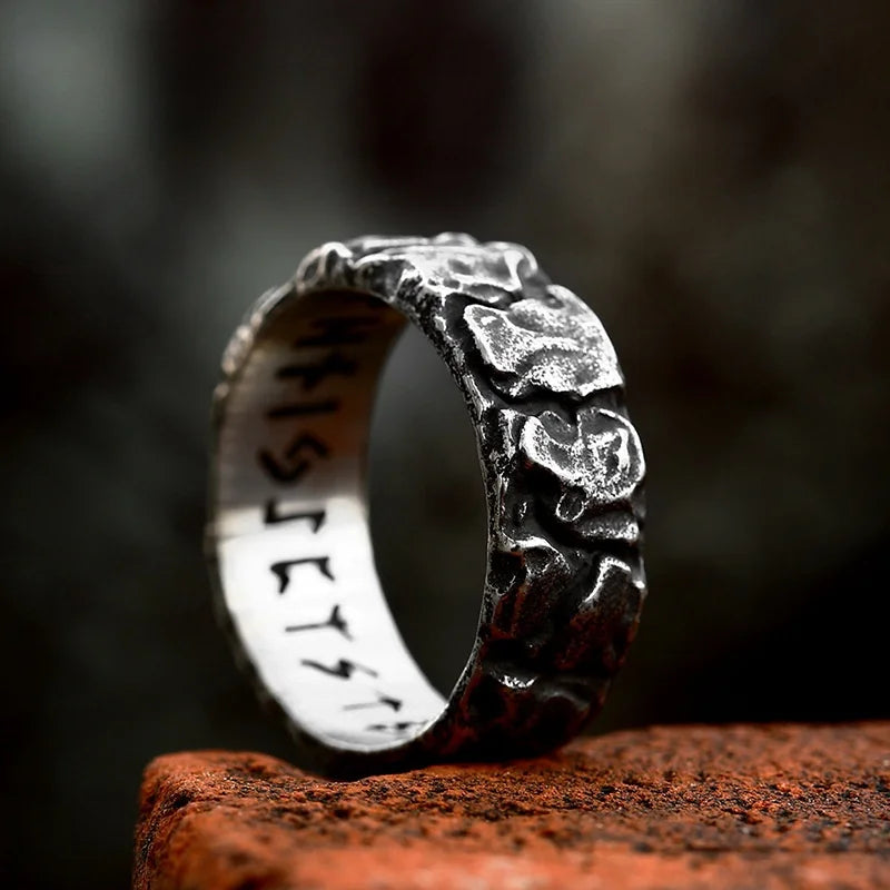 bague martelee