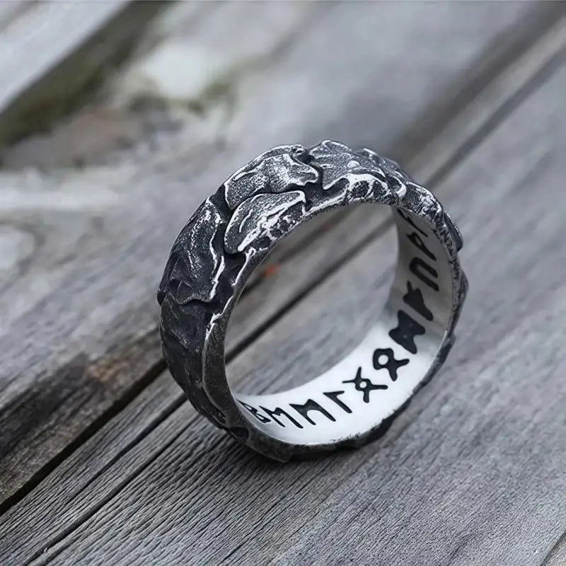 bague martelee