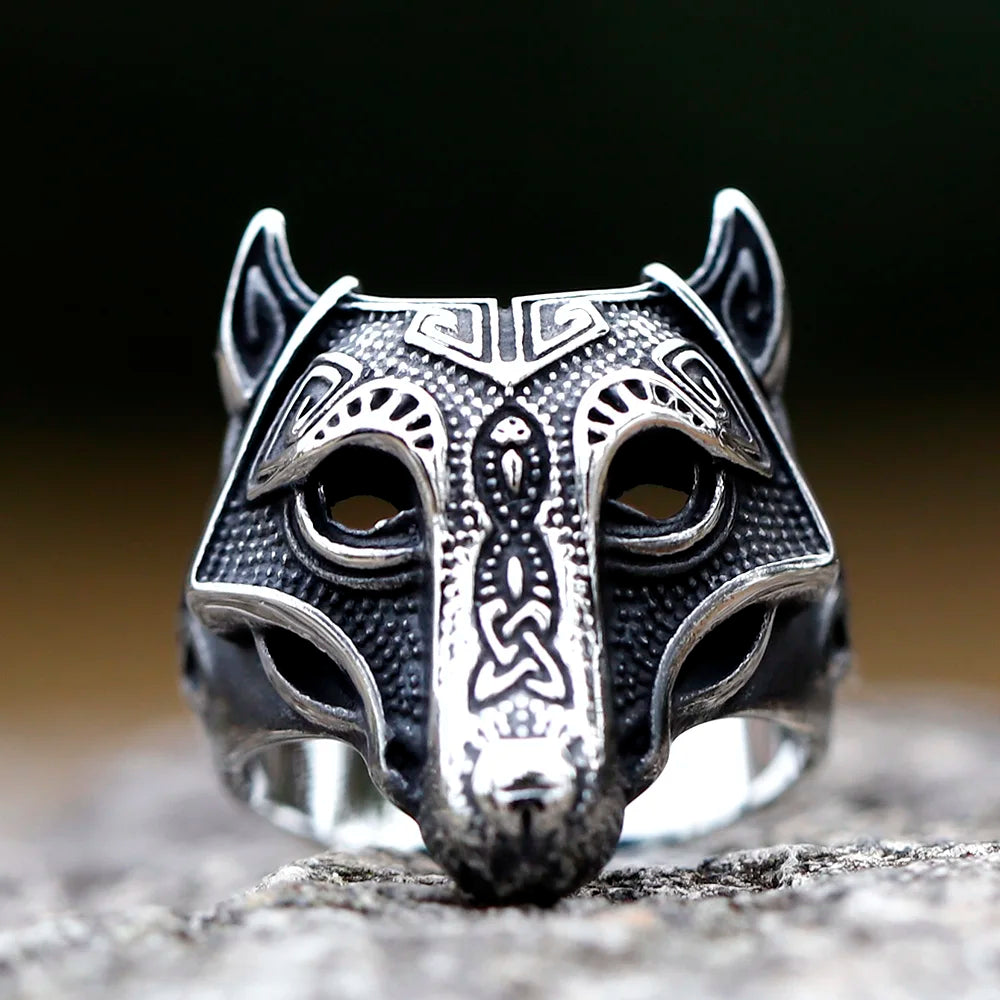 Úlfvörðr — Anneau Tête de Loup Arkaïa