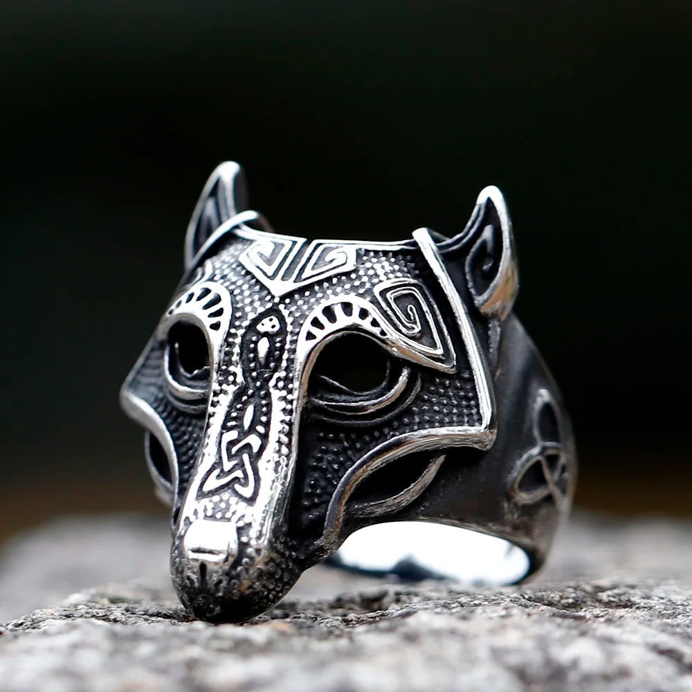 Úlfvörðr — Anneau Tête de Loup Arkaïa
